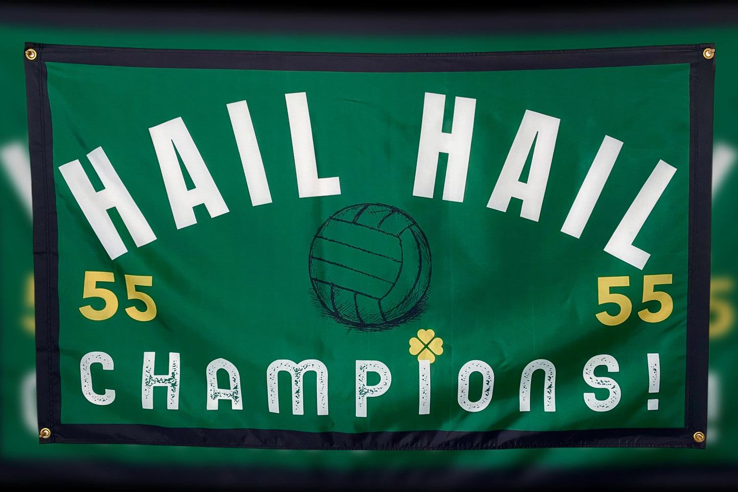'HAIL HAIL CHAMPIONS 55' FLAG - GREEN