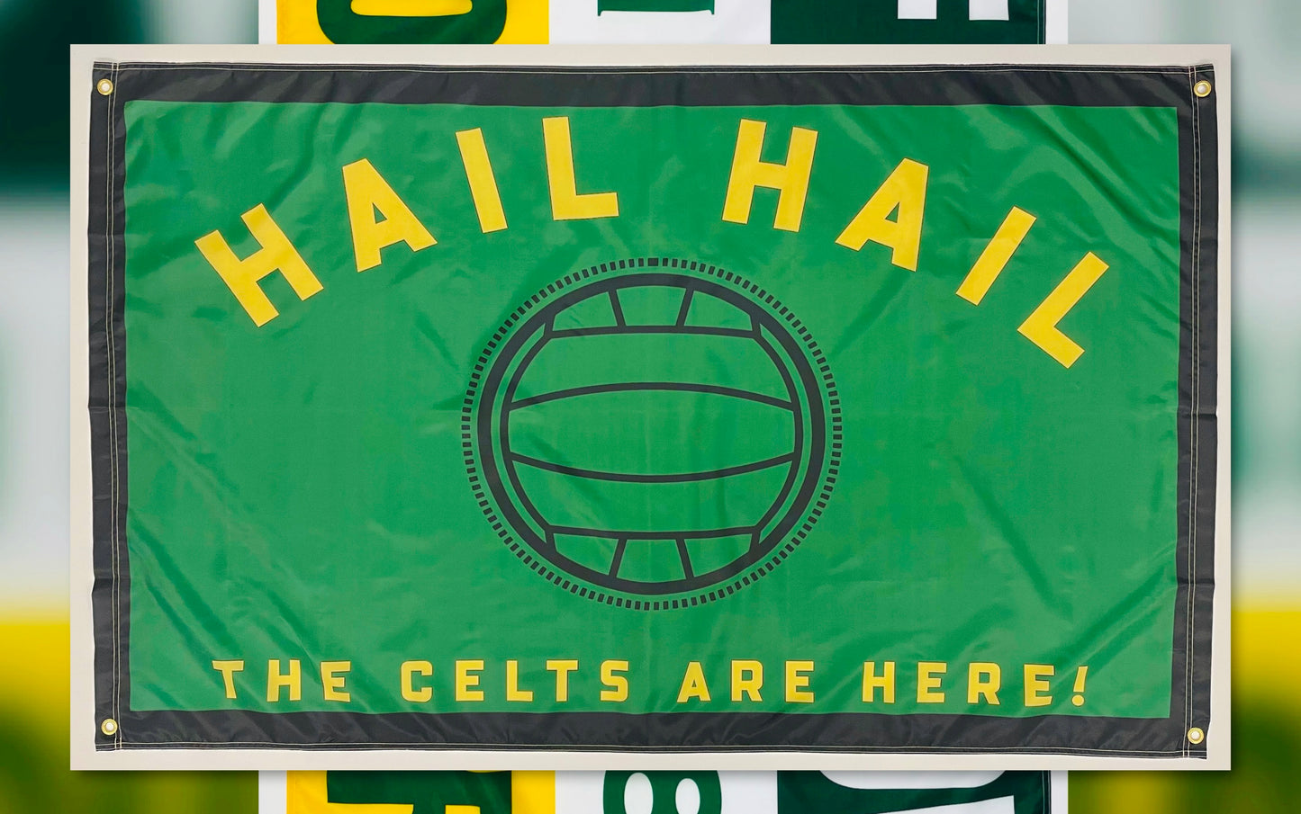 'HAIL HAIL - VINTAGE BALL' FLAG