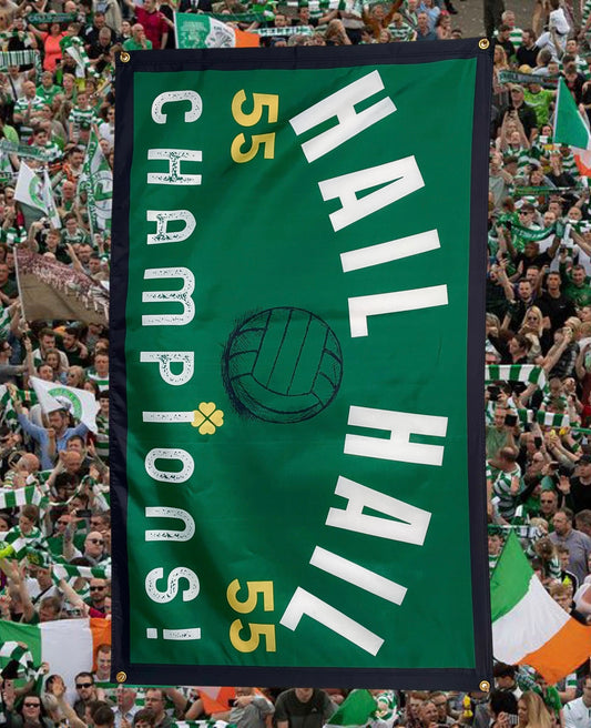 'HAIL HAIL CHAMPIONS 55' FLAG - GREEN