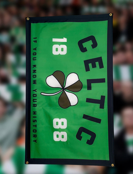 'IF YOU KNOW YOUR HISTORY' FLAG - GREEN